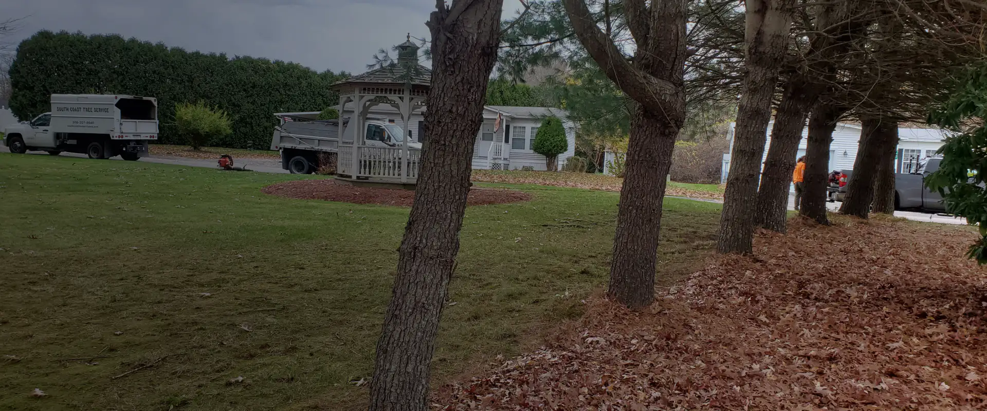 spring and fall cleanup on a yard lakeville ma